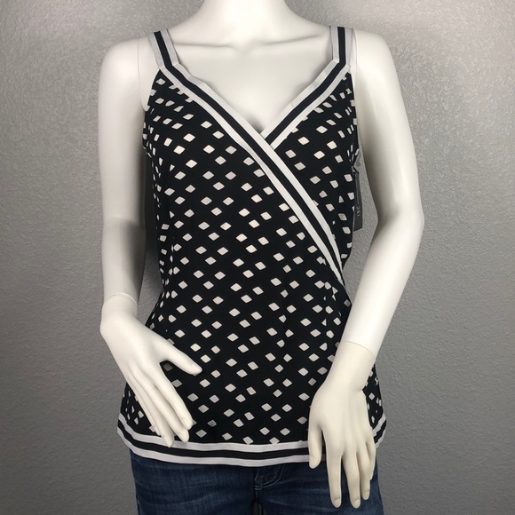 INC International Concepts Tops - INC Black & White Tank Top Size XS & Small